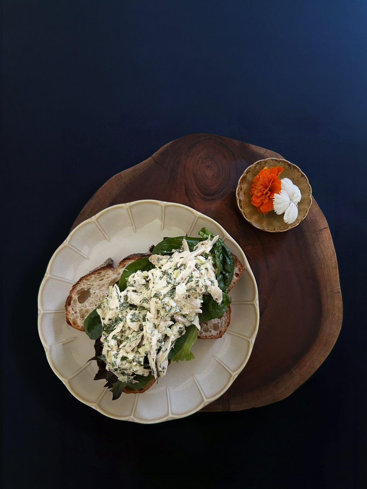 Ellie's Chicken Salad Mix on toast