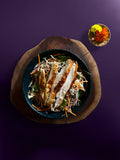 Roast Chicken Rainbow Soba Noodle Salad — roast chicken on soba noodles